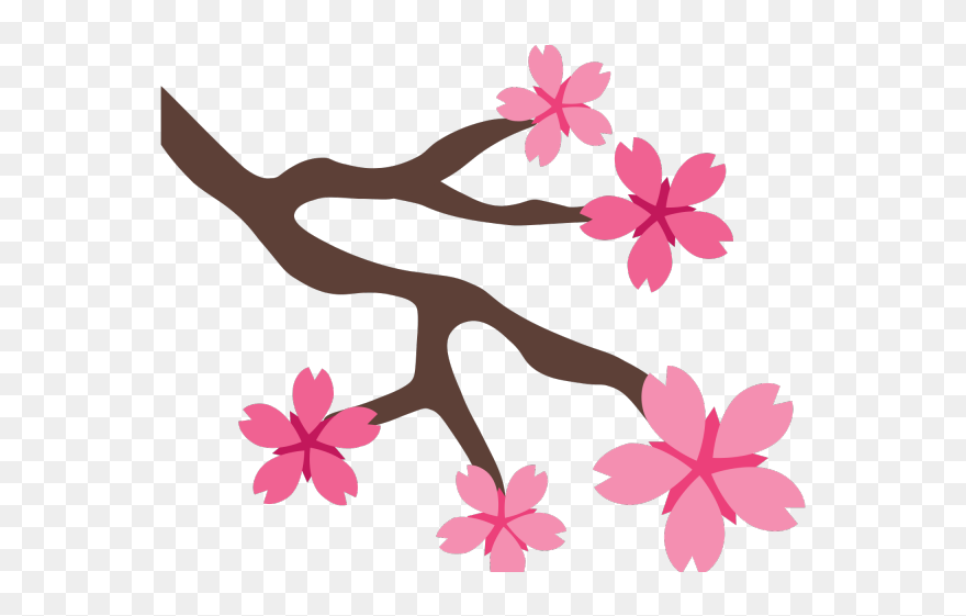 Sakura Petal Transparent Logo Clipart