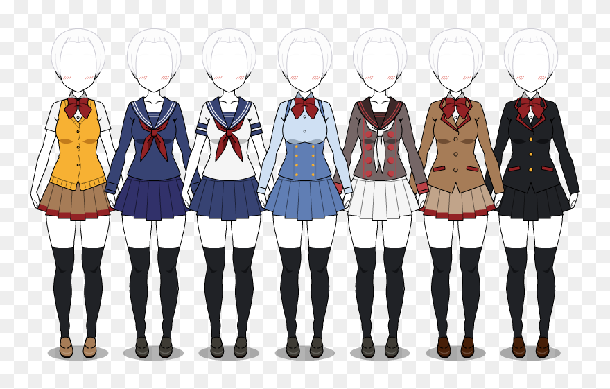 Download Collection Of Free Drawing Anime School Uniform Download