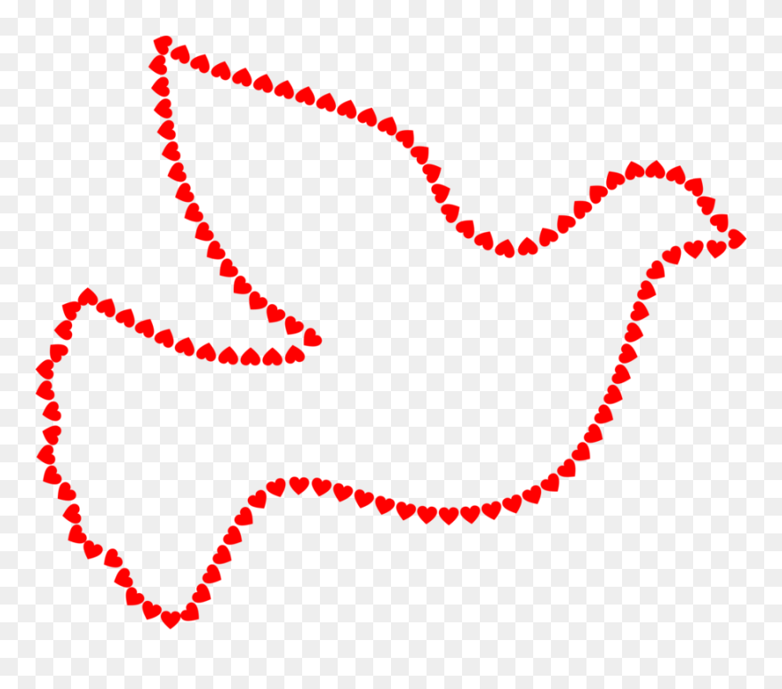 Heart,love,organ - Silueta De Paloma De La Paz Clipart