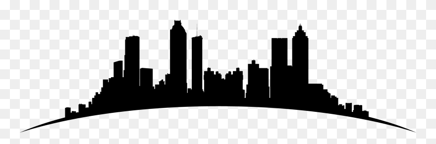 Atlanta Skyline Silhouette Clipart