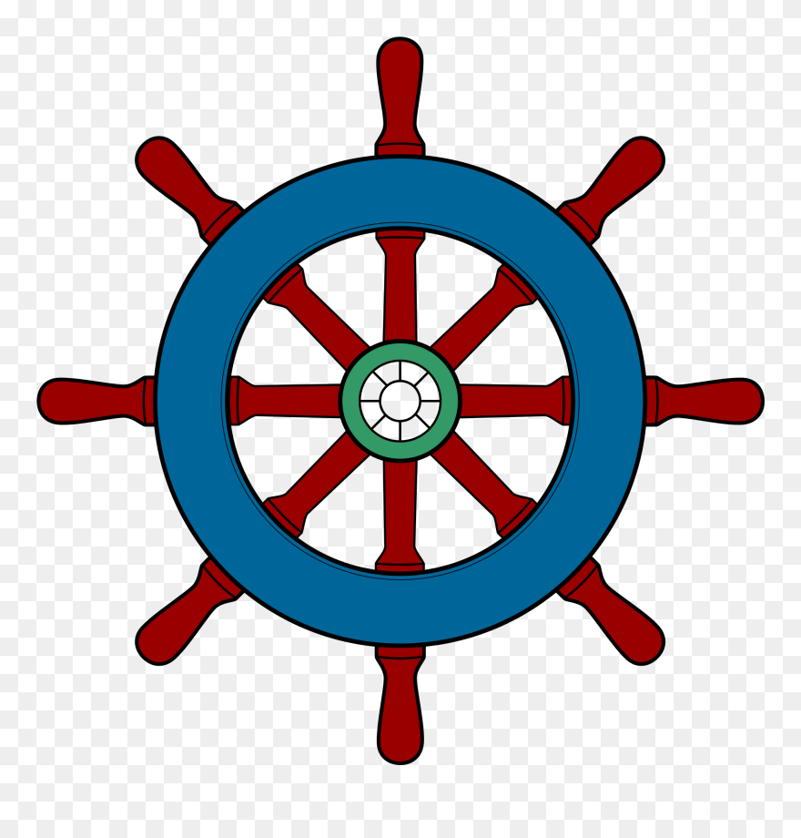 Wikivoyagesteering Wheel Ship - Ship Steering Wheel Clipart - Png Download