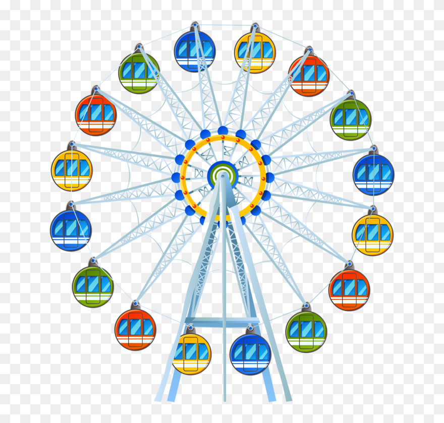 Transparent Ferris Wheel Clipart - Circle Made Of Hearts - Png Download