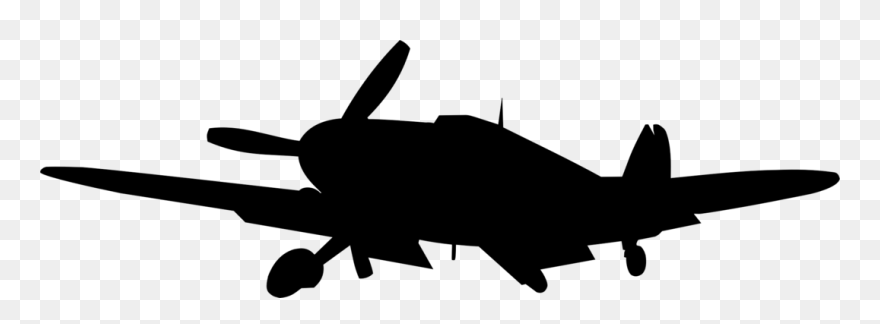 World War 2 Plane Silhouette Clipart