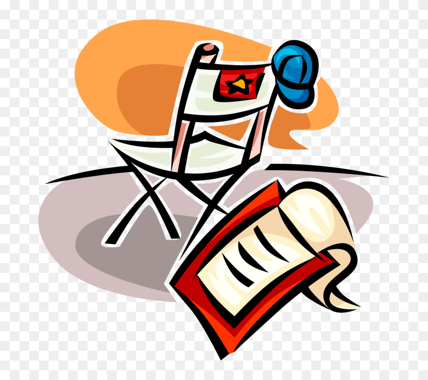 Vector Illustration Of Hollywood Cinema Movie Script - Movie Scripts Clipart - Png Download