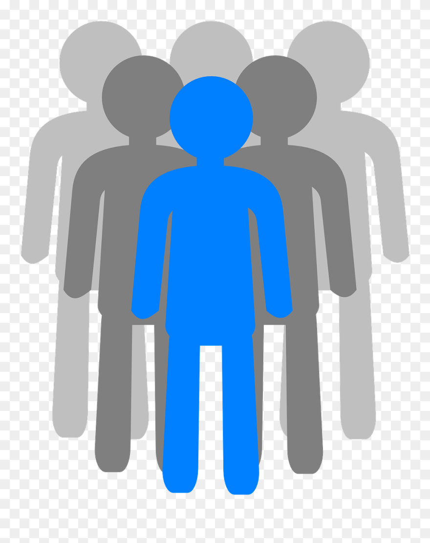 Silueta De Grupo De Personas Clipart