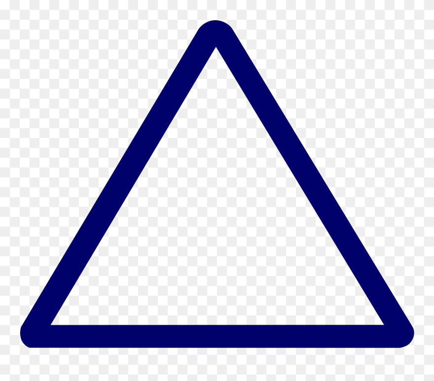 Triangle Clip Art Blue - Png Download