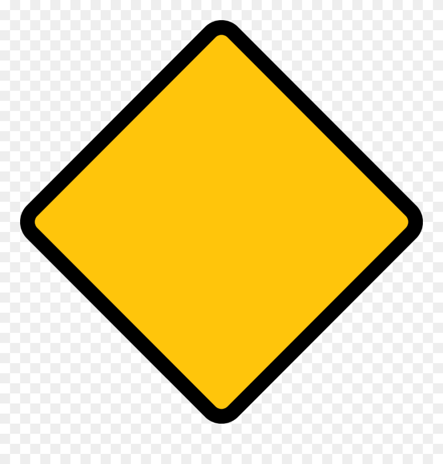 Blank Caution Sign Clipart - Png Download