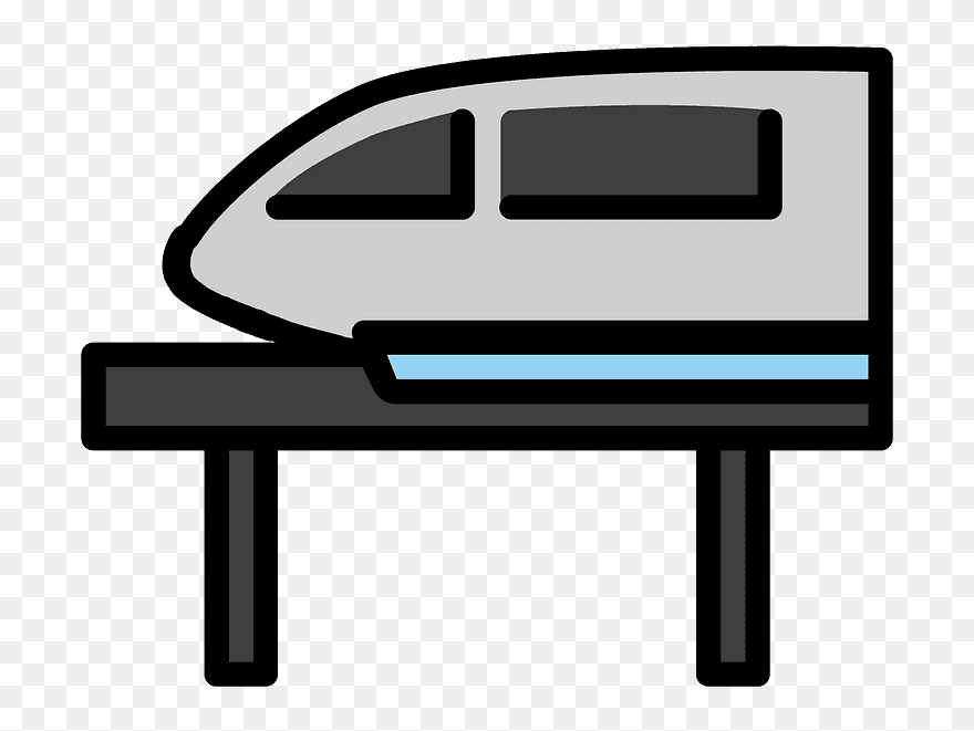 Monorail Emoji Clipart - Png Download