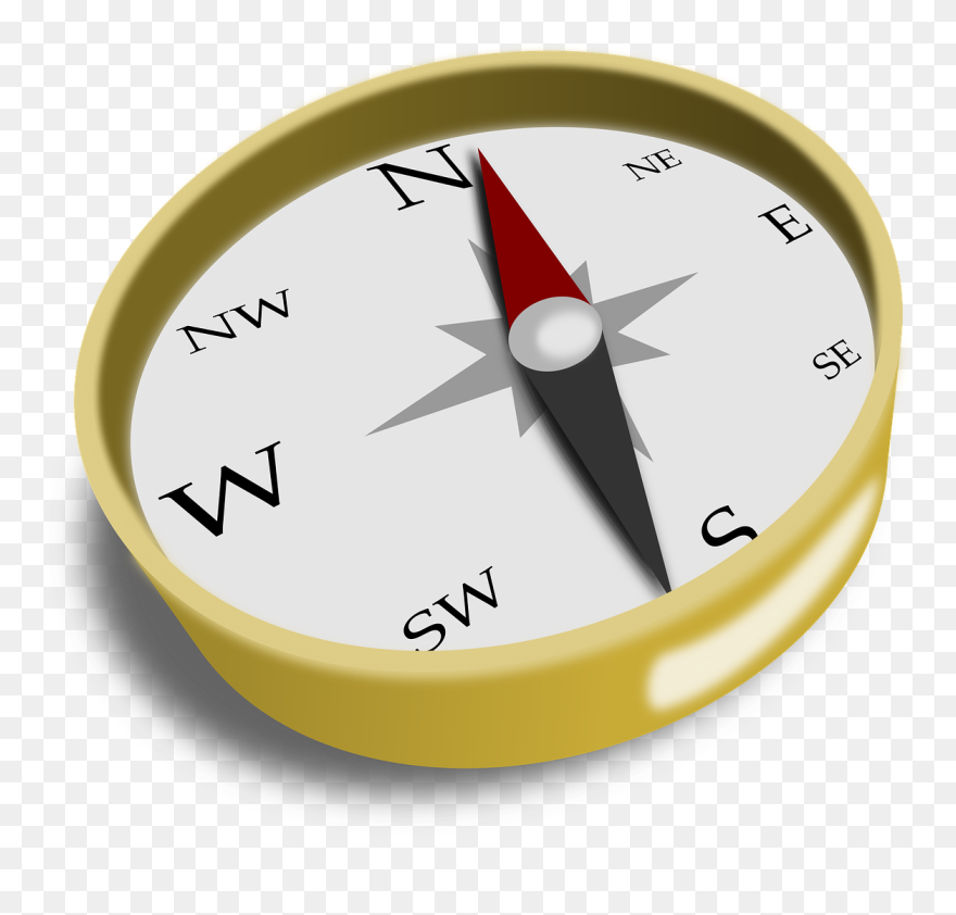Transparent Compass Transparent Png - Graficos De Una Brujula Clipart