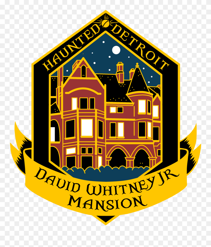 Haunted Detroit Pin Whitney2 - Illustration Clipart