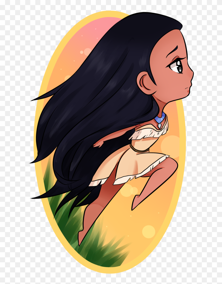 Pocahontas Transparent Anime - Disney Princesses Drawings Clipart - Png Download
