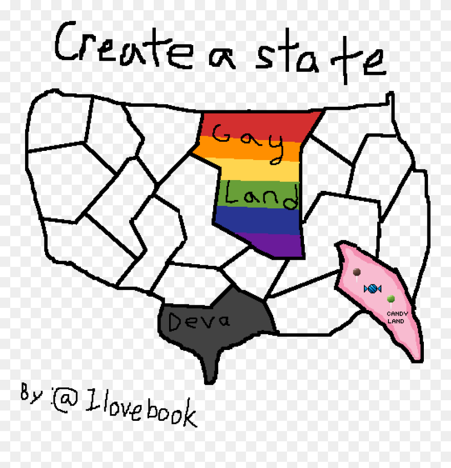 Make Your Own State Clipart