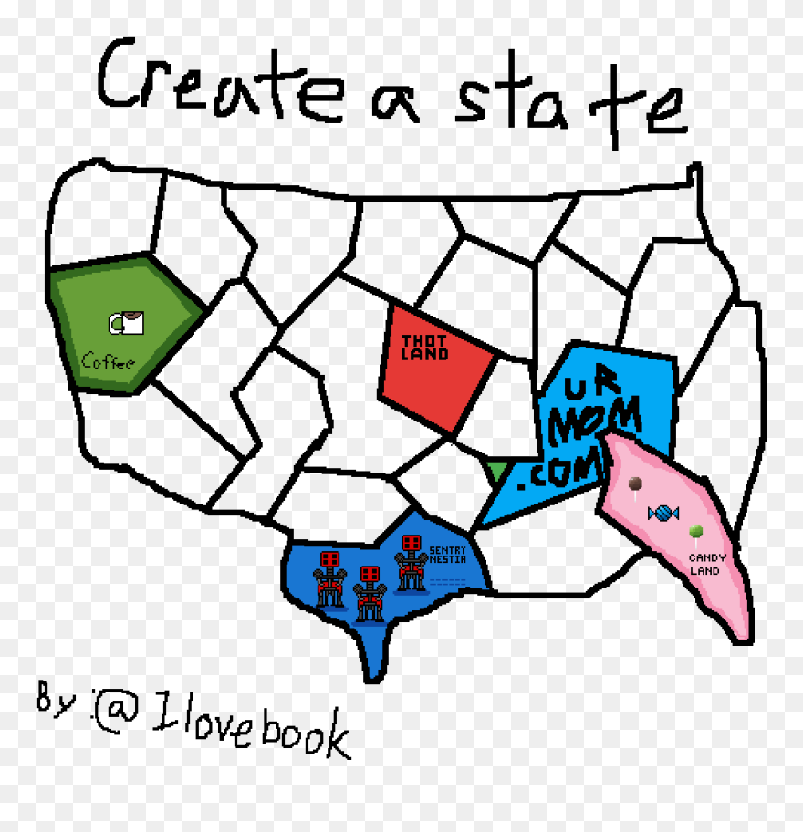 Random State In America Clipart