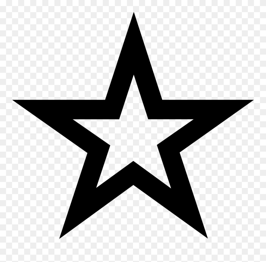 Dark Star Clip Art - Transparent Black Star Png