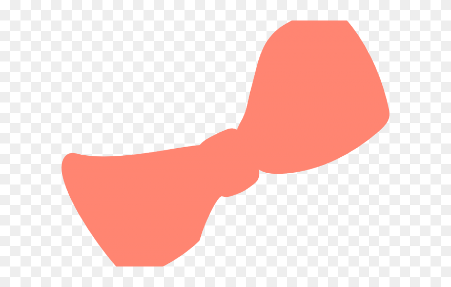 Simple Hairbow Cliparts - Coral Bow Clipart - Png Download