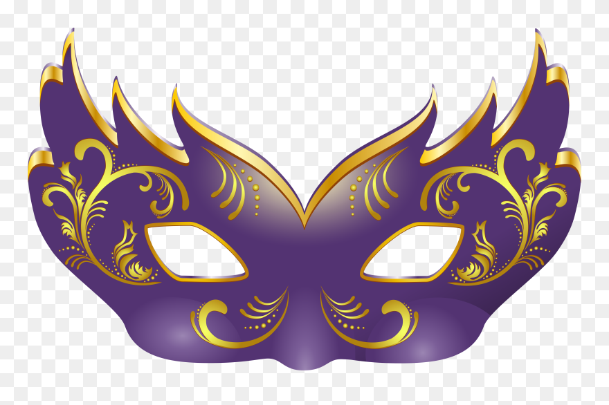 Transparent Disguise Clipart - Mardi Gras Mask Png