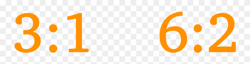 Fractions Same But Different Ratio - Math Ratios Clipart