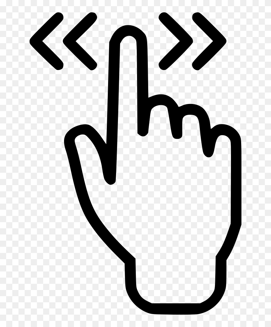 Pointing Clipart Finger Touch - Touch Screen Finger Icon Png Transparent Png