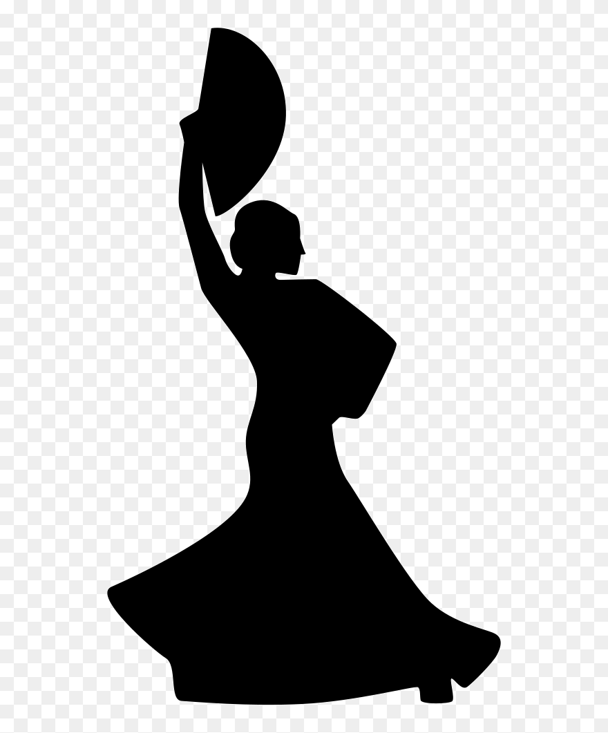 Flamenco Dancer - Traditional Dance Icon Png Clipart