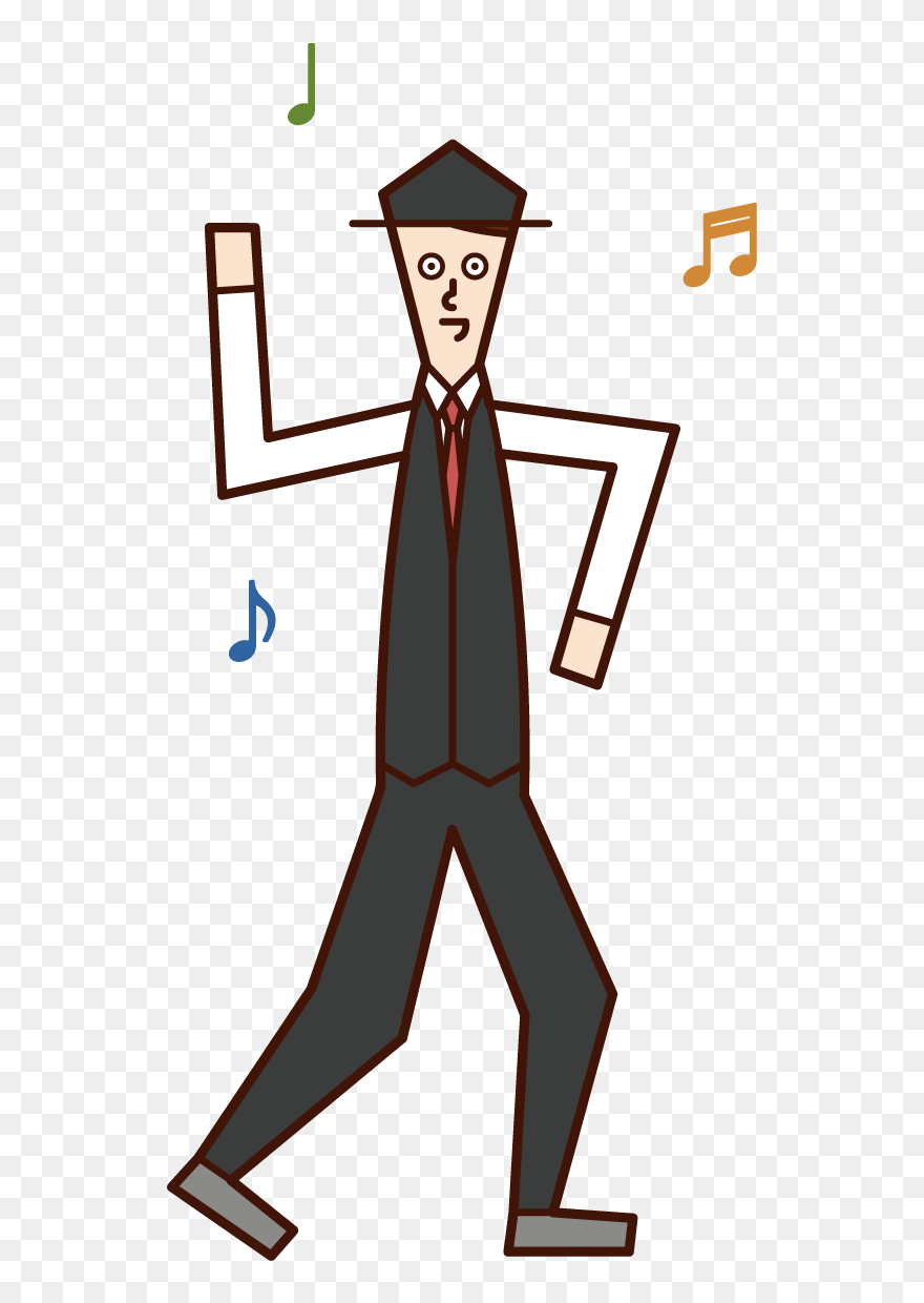 Illustration Of Rock Dancer - Cartoon Clipart