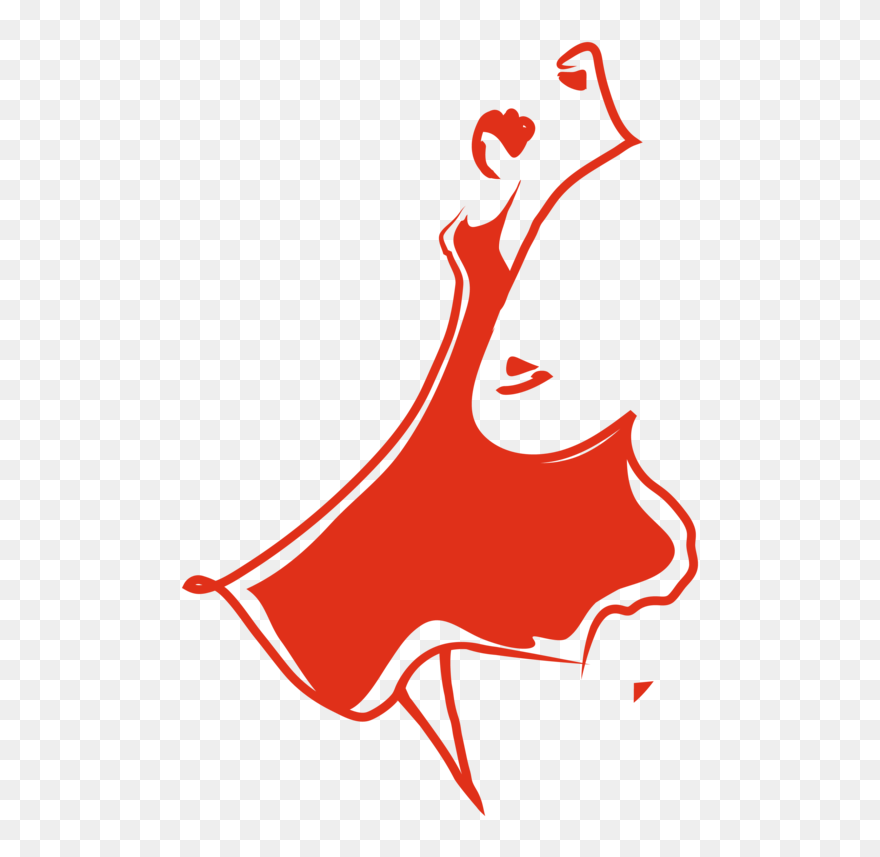 Dancer Logo Drawing - Dance Logo Red Clipart