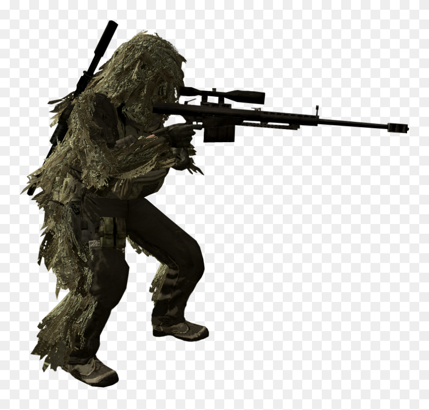 Sniper Clipart Call Duty - Modern Warfare Ghillie Suit - Png Download