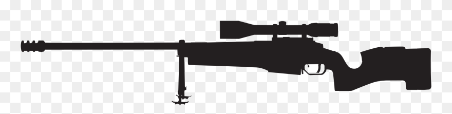 Snipers Clipart Hot Air Balloon - Sniper Rifle Silhouette Transparent - Png Download