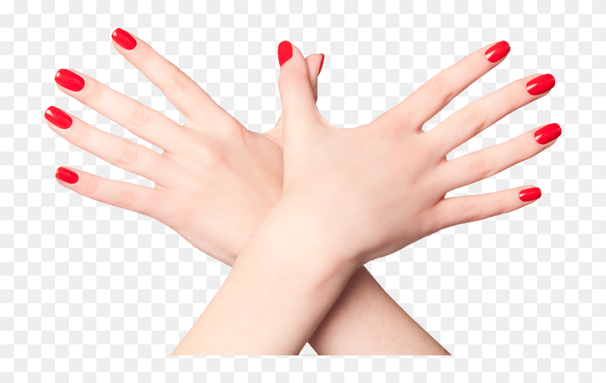 Transparent Fingernail Clipart - Hand Nails Png
