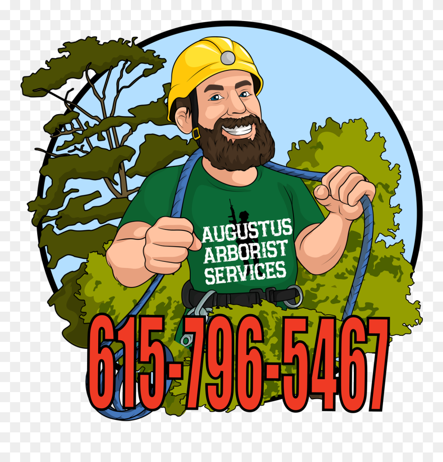 Tree Service - Cartoon Logo Clipart