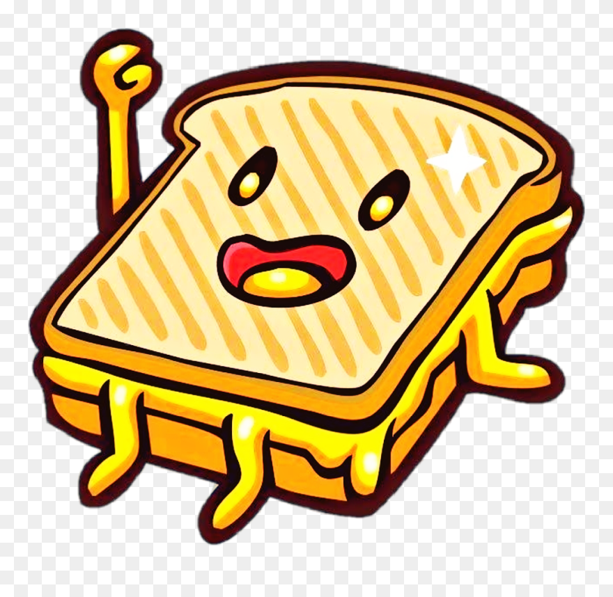 #grilledcheese @haelilulu #sccheesesticker #cheesesticker - Cartoon Grilled Cheese And Tomato Soup Clipart