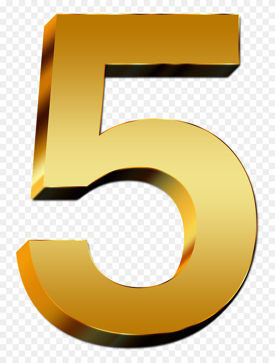 Number 5 Transparent Png - Transparent 5 Png Clipart