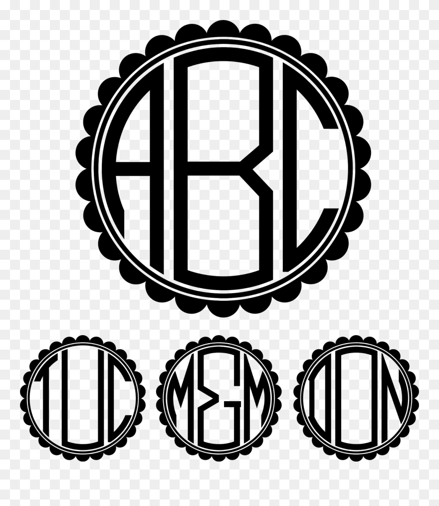 Monogram Arrow - Png Transparent Monogram Frame Png Clipart