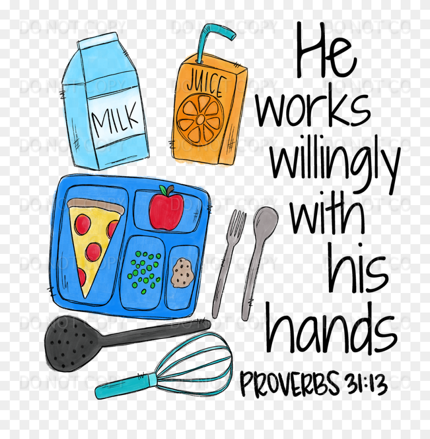 Cafeteria Worker Clip Art - Png Download