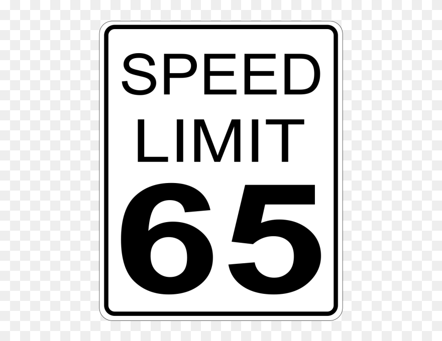 Speed Limit Sign Clip Art - Png Download