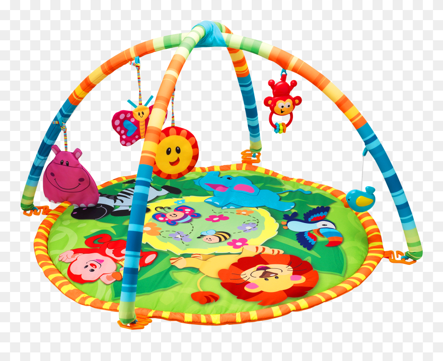 Car Play Mat Clipart Clip Art Black And White Winfun - Коврик Друзья Из Джунглей - Png Download