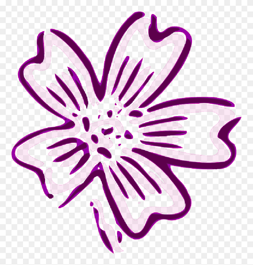 Flowers Clipart Cartoon - Flowers Clip Art - Png Download