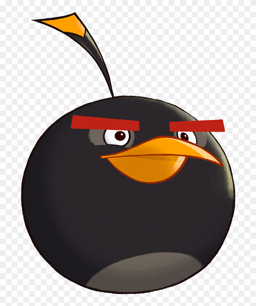 Angry Birds Bomb Transparent Clipart