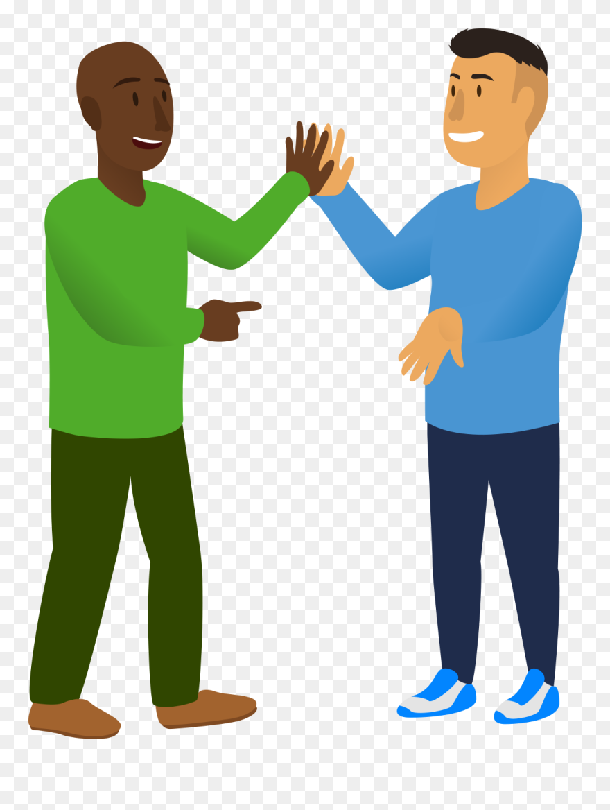 High Five - Cartoon Hi Five Clipart