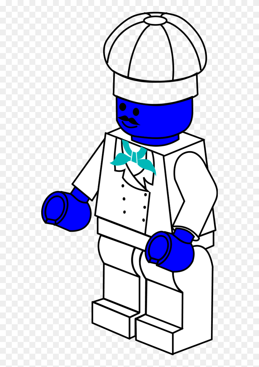 Lego Town Chef - Harry Potter Legos Coloring Clipart