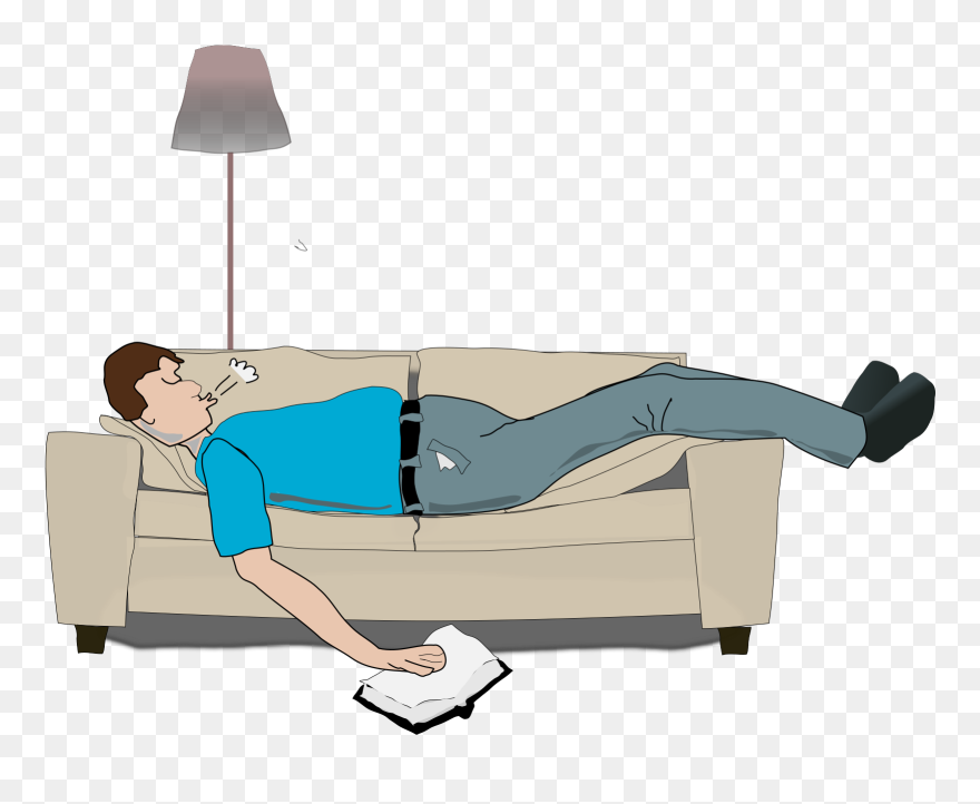 Sleeping On Couch Clipart