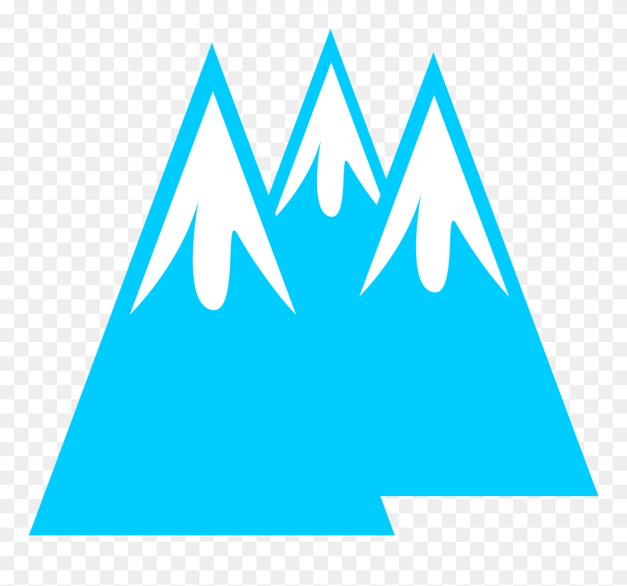 Blue,triangle,angle - Glacier Clip Art - Png Download