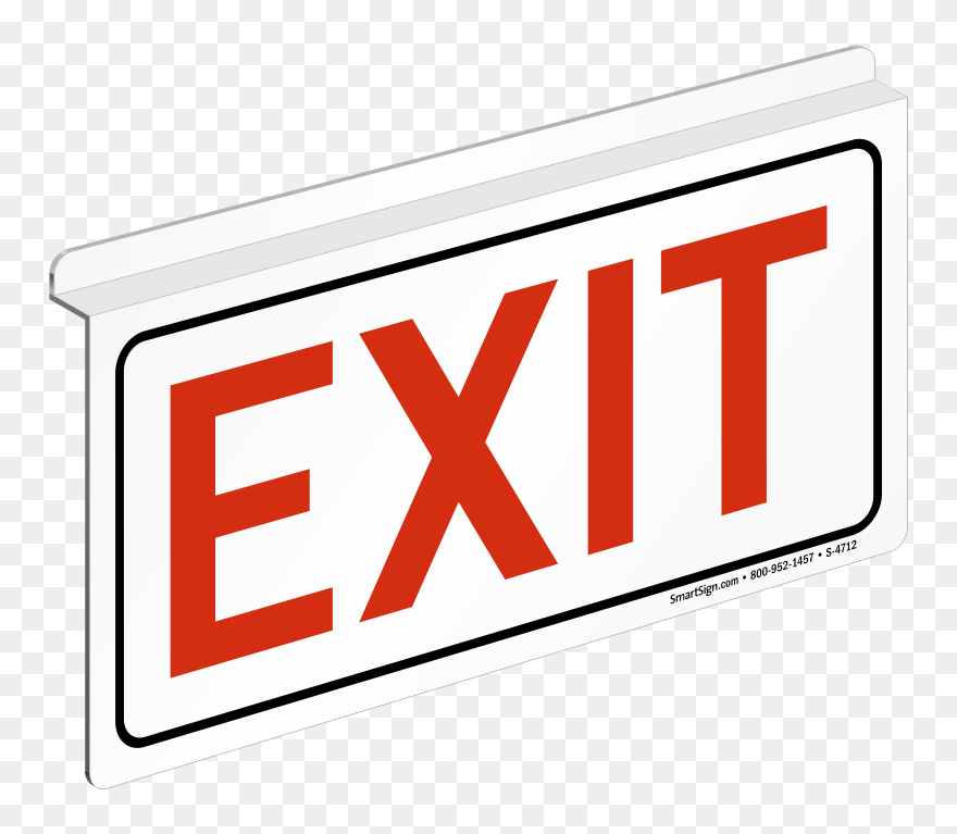 Exit Sign With No Background Clipart