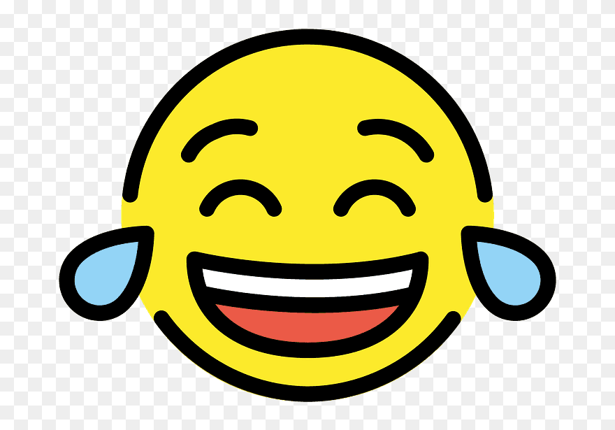 Face With Tears Of Joy Emoji Clipart - Comment Smiley Face Icon - Png Download