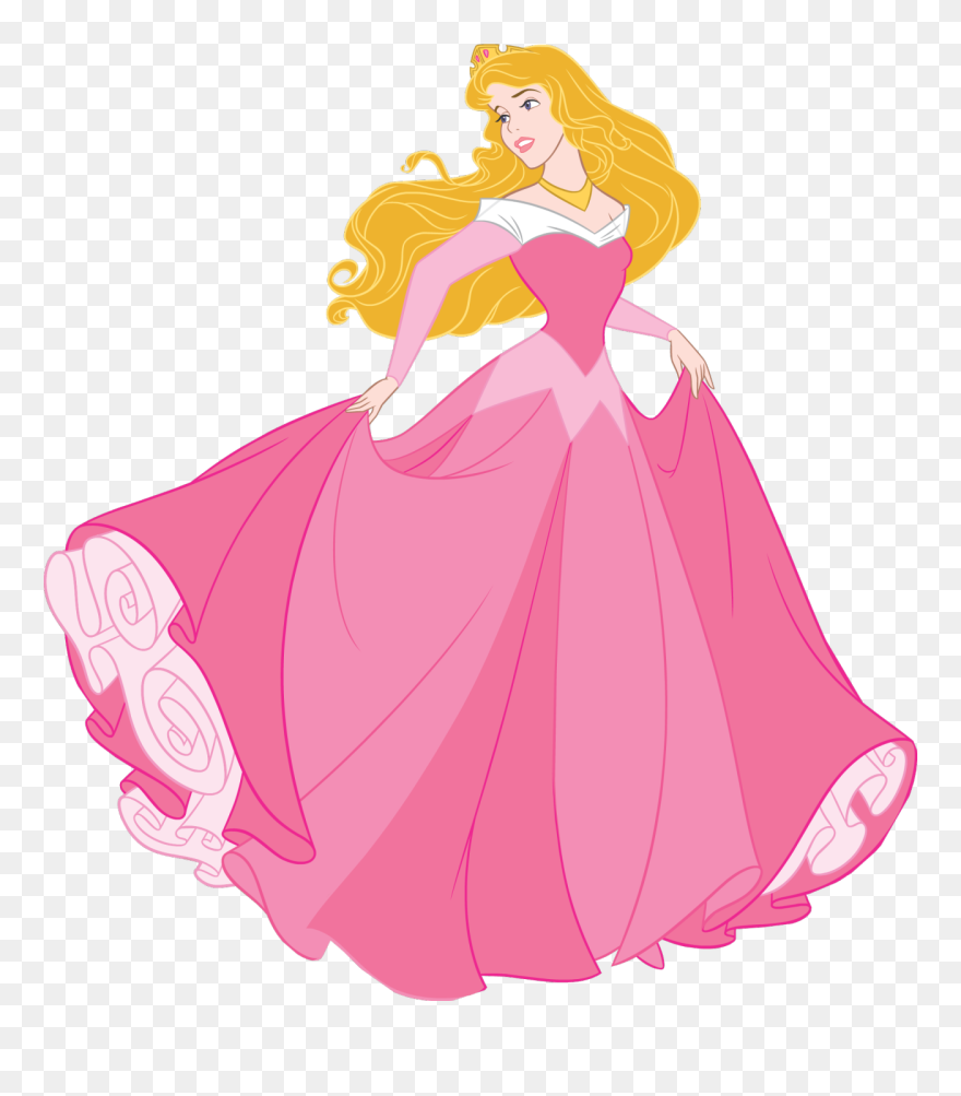 Beauty And The Beast Cinderella Sleeping Beauty Png - Cartoon Sleeping Beauty Dress Clipart