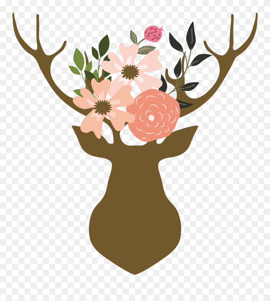 Corne De Cerf Fleur Clipart
