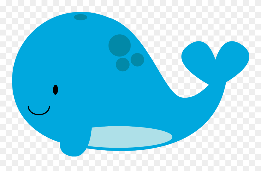 Transparent Pool Float Clipart - Cute Blue Whale Drawing - Png Download