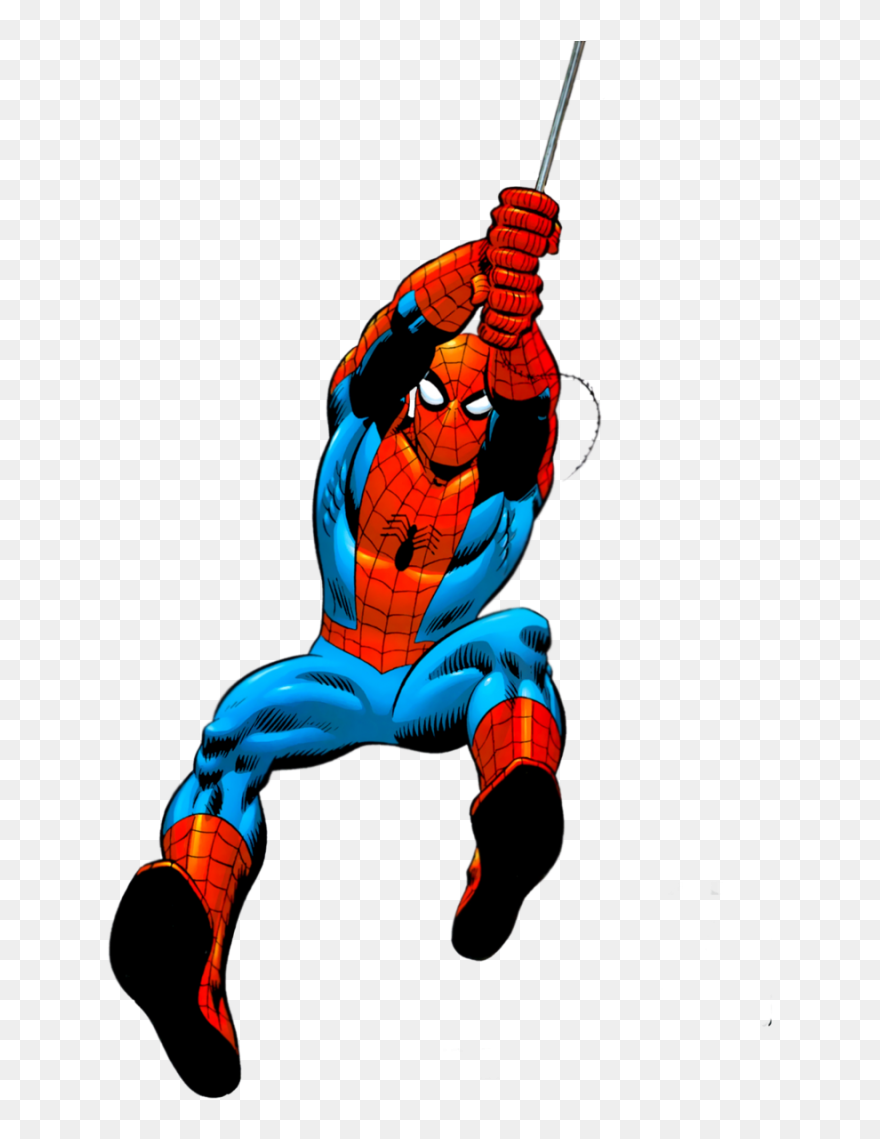 Spiderman Clipart Hang In There - Classic Spiderman Png Transparent Png