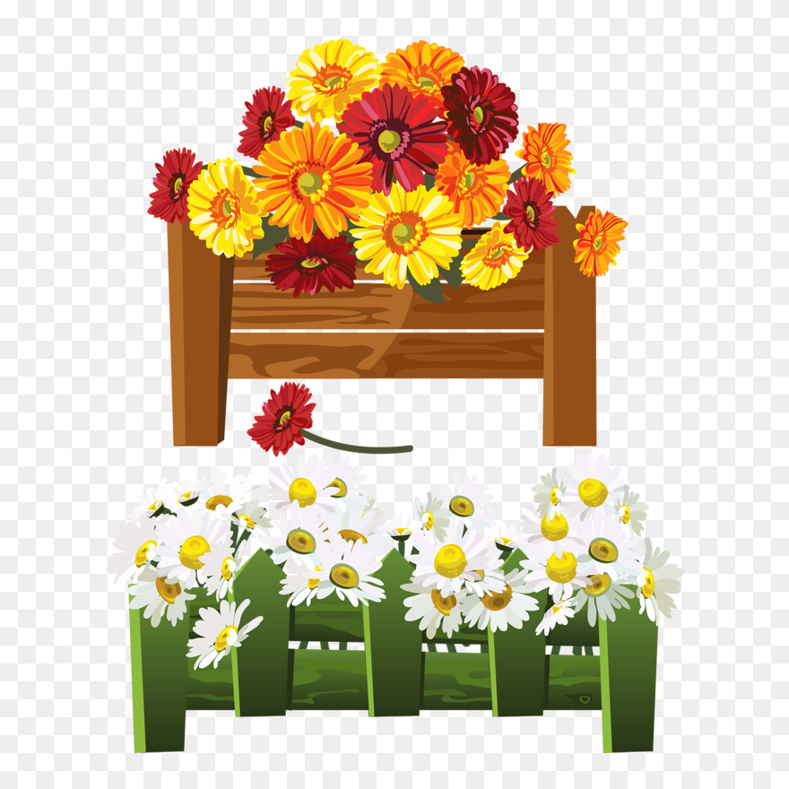 More And Less Flashcards - Flower Clipart