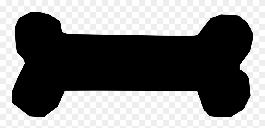 Dog Bone Silhouette Clipart