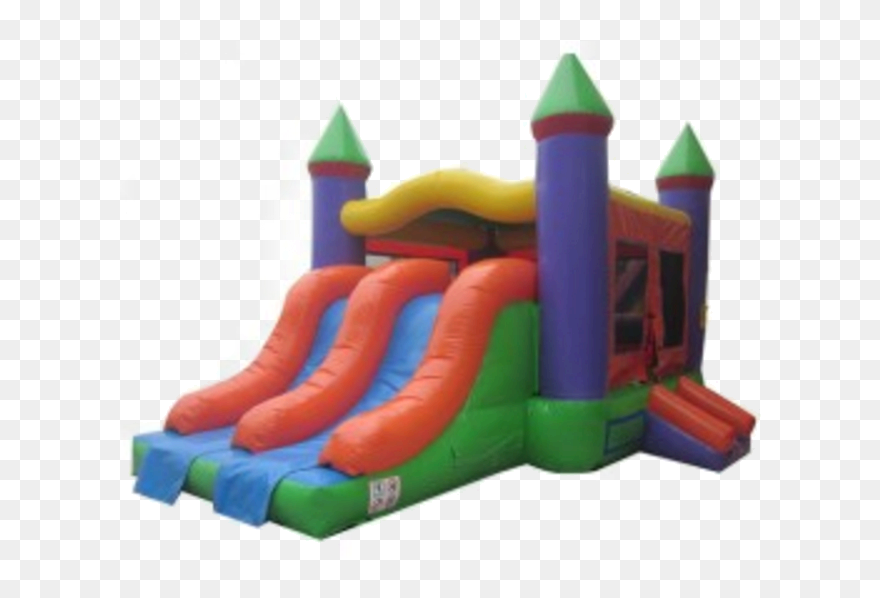 Fun Time Clipart Outdoor Party - Inflatable Castle - Png Download